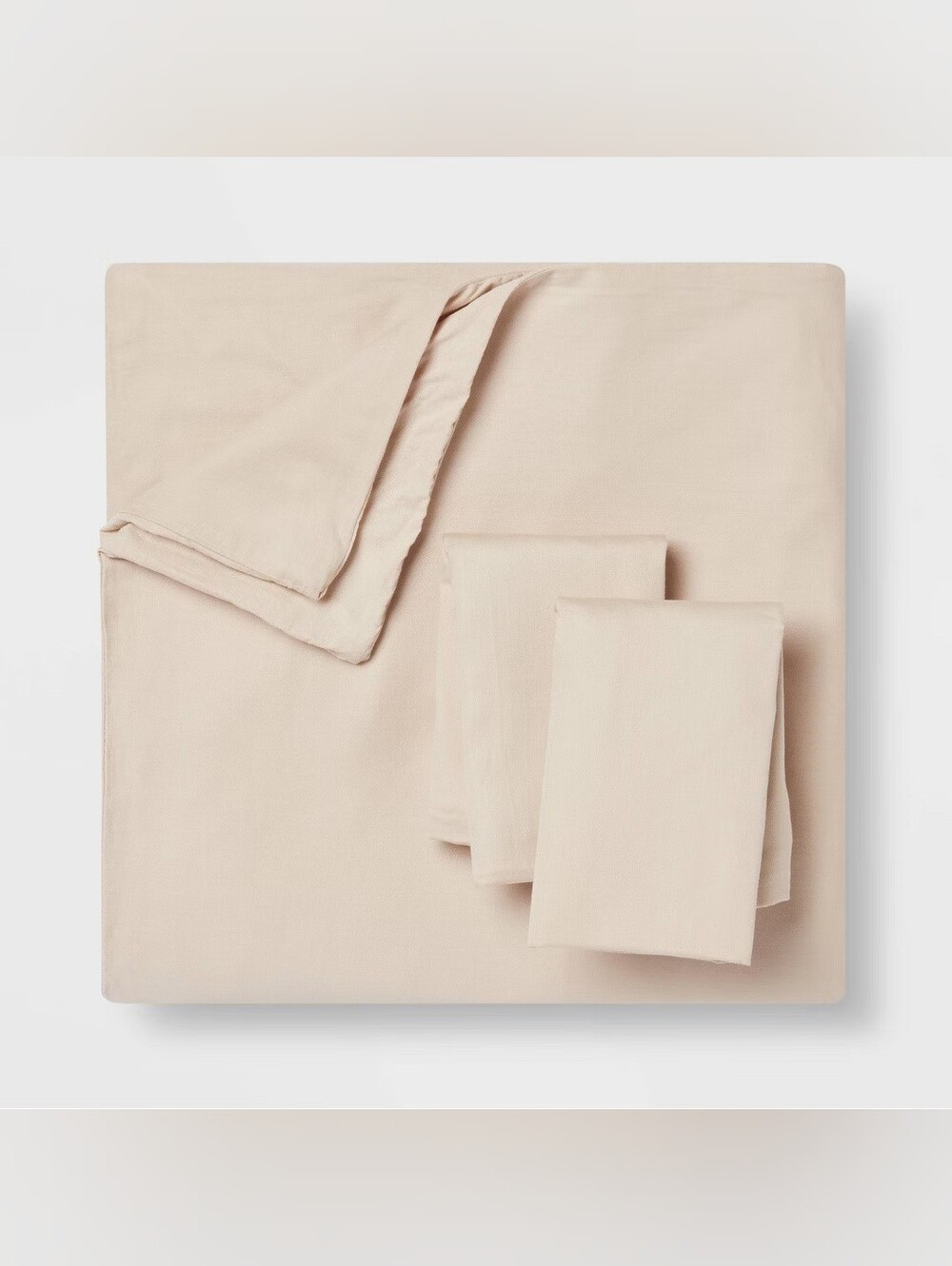 Threshold 2pc Twin/Twin Extra Long Washed Cotton Sateen Duvet Cover and Sham Set